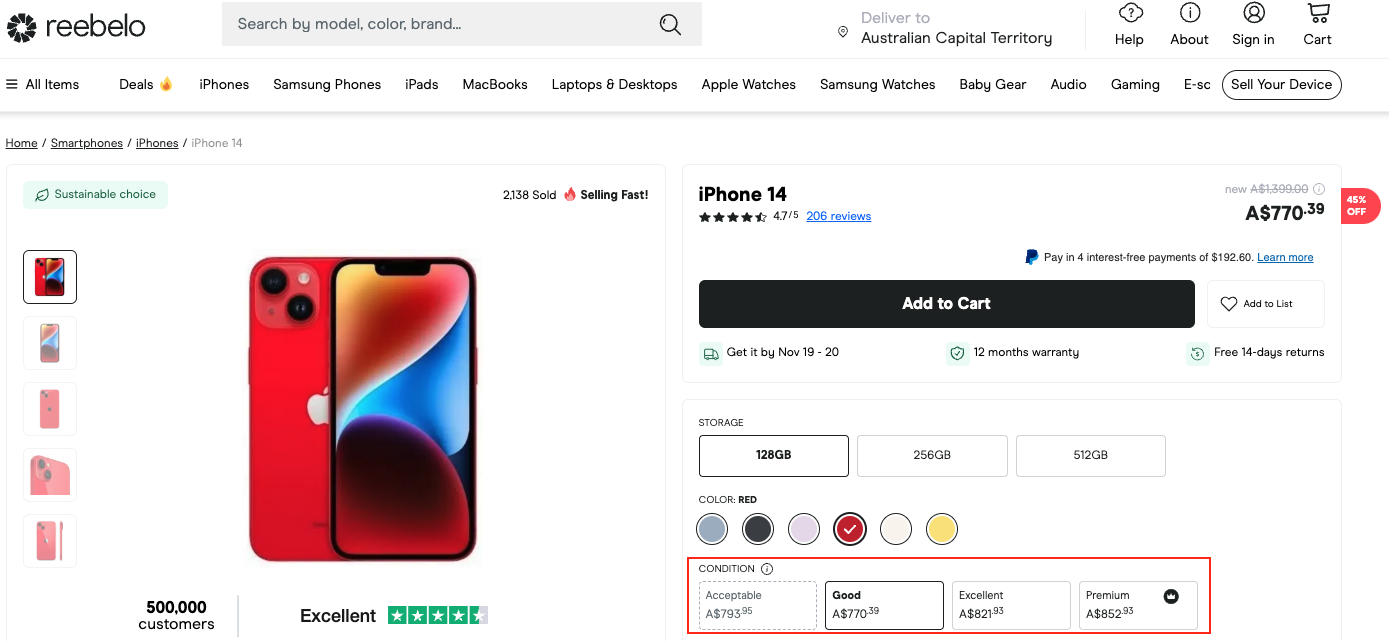 Device Conditions Definition – Reebelo Australia Help Centre